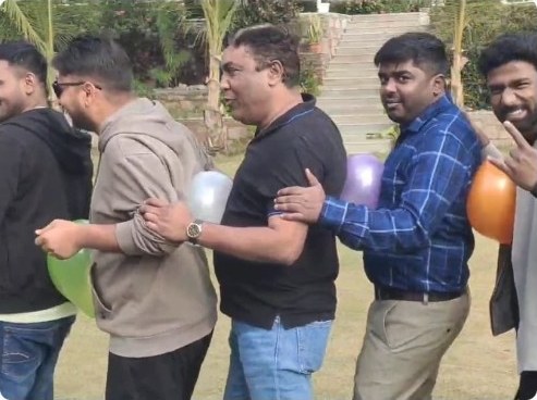 Outdoor team-building activity